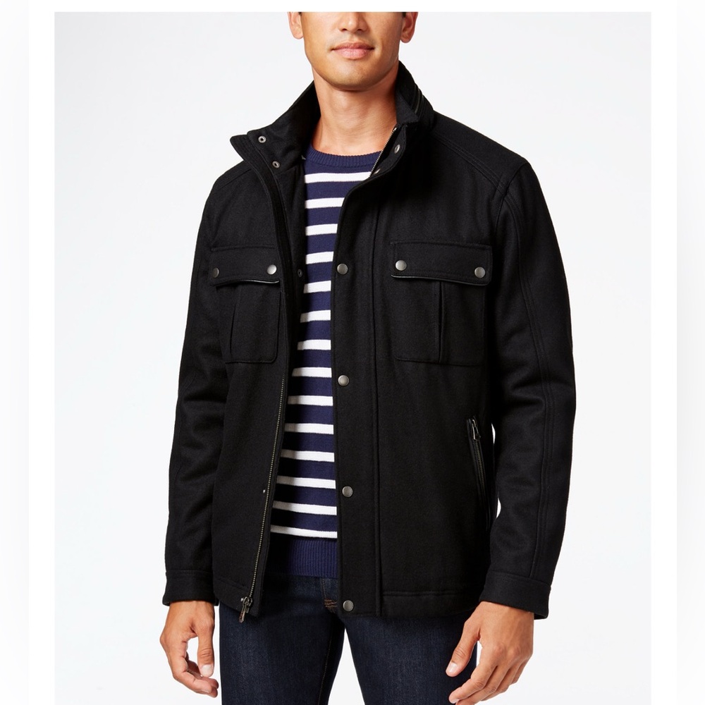 Cole Haan Wool Melton Jacket
